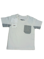 White-Pocket Boys T-Shirt (Code: KDS123) - Image 3