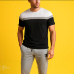 Men's Tracksuit White-Grey (Code: MNT105)