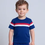 Twin Panel Blue Boys T-Shirt (Code: KDS102)