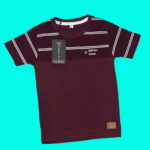 Maroon Pique T-Shirt (Code: KDS124) - Image 2