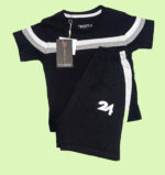 Black Panel Boys Nicker Suit (Code: KDS2401) - Image 2