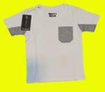 White-Pocket Boys T-Shirt (Code: KDS123) - Image 2