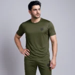 Green Interlock Polyester Tracksuit (Code: MNT112)