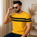The Mustard-Black Stripes (Code: MNM132)