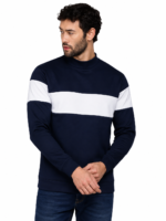 Mock Neck Sweat Navy
