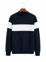Mock Neck Sweat Navy - Image 2