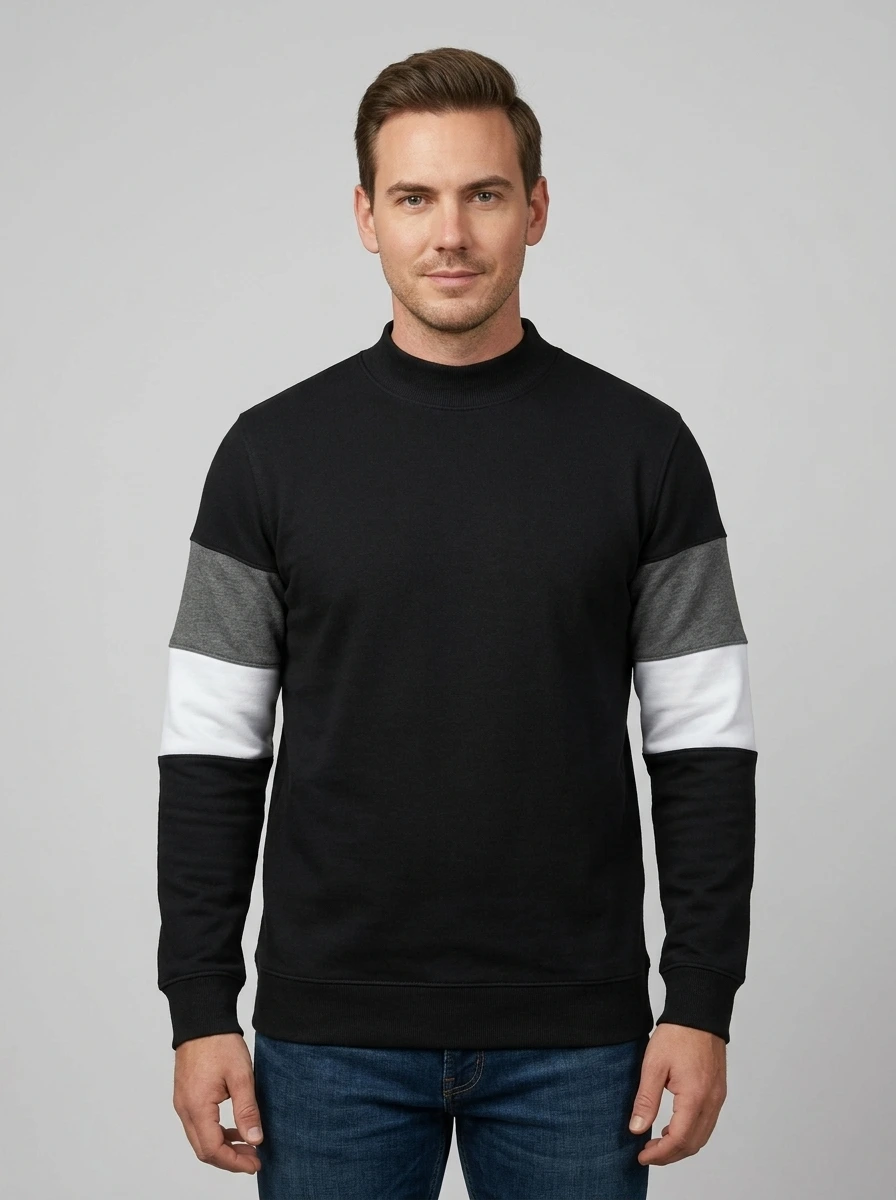 Gemini_Generated_Image_inafa8inafa8inaf Men’s Mock Neck Sweat Shirt - Image 1