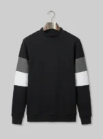 Men’s Mock Neck Sweat Shirt - Image 2