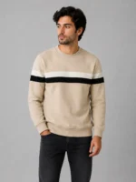Premium Casual Striped Sweatshirt