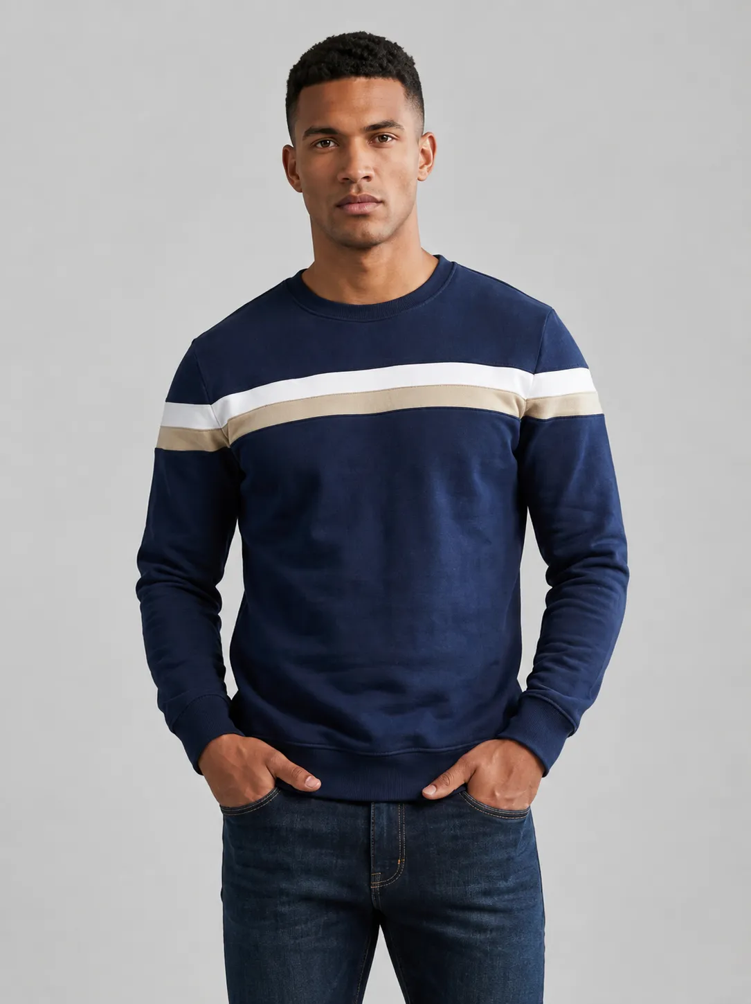 ChatGPT Image Aug 22, 2026, 05_58_12 PM Men’s Navy Twin Panel - Image 1