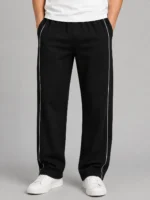 Cozy Jersey Cotton Trousers (black)
