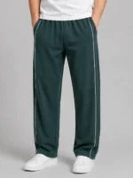 Cozy Jersey Cotton Trousers (dark green)