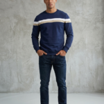 Men’s Navy Twin Panel