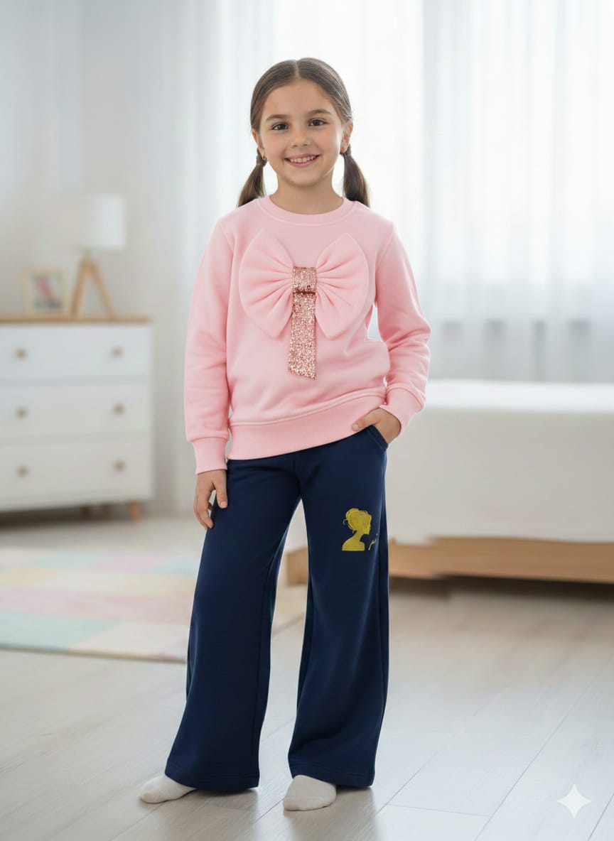 WhatsApp Image 2026-07-25 at 8.05.26 PM This two-piece outfit combines casual comfort with playful, girly details, making it perfect for everyday wear. - Image 1