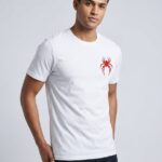 White Spider Graphic T-Shirt for Men