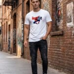 White Spider Graphic T-Shirt for Men