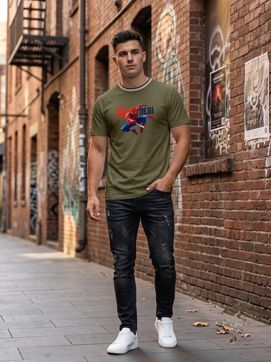 WhatsApp Image 2026-08-05 at 17.45.50 Fashionable Men's Printed T-Shirt / Spider man - Image 1