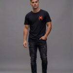 Black Spider Print T-Shirt