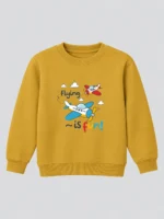 Kids’ Flying Is Fun Sweatshirt (CODE:KSS036) - Image 2