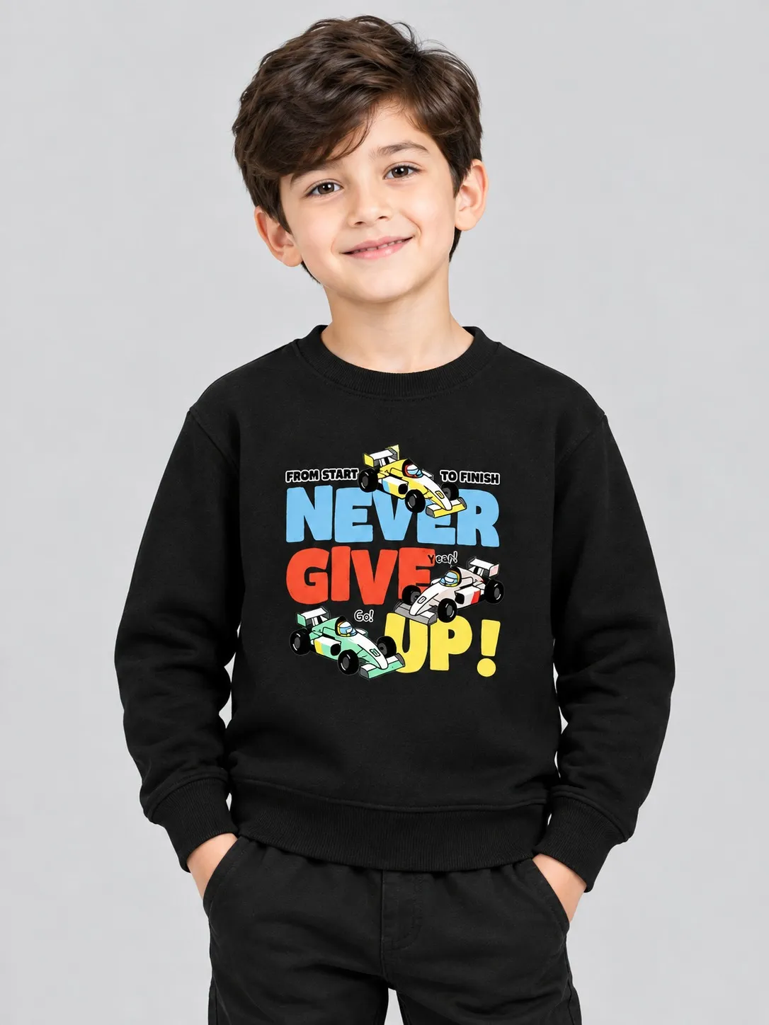 5e563400-f00e-4460-b336-5492e27a6e25 Kids’ Racing Car Sweatshirt (CODE:KSS026) - Image 1