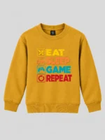 Kids’ Eat Sleep Game Repeat Sweatshirt (CODE:KSS032) - Image 2