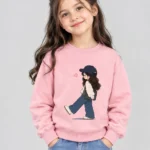 Kids' Cute Cartoon Girl Sweatshirt (CODE:GSS010)