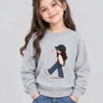 Kids' Cute Cartoon Girl Sweatshirt (CODE:GSS008)