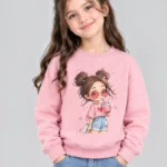 Kids’ baby pink cute Girl Sweats Shirt (CODE:GSS003)