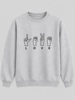 Girls’ love Sweatshirt (CODE:GSS024) - Image 2