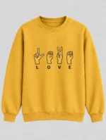 Girls’ love Sweatshirt (CODE:GSS022) - Image 2