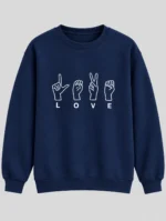 Girls’ love Sweatshirt (CODE:GSS021) - Image 2