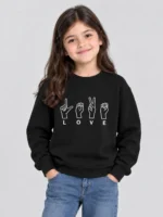 Girls’ love Sweatshirt (CODE:GSS025)