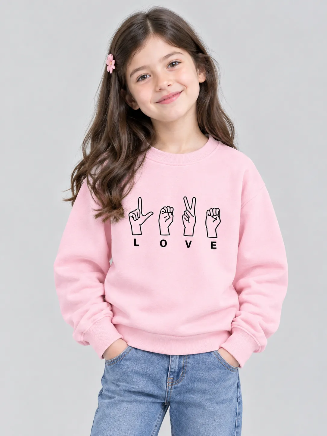 ChatGPT Image Sep 14, 2026, 04_14_39 PM Girls’ love Sweatshirt (CODE:GSS023) - Image 1