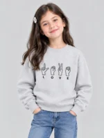 Girls’ love Sweatshirt (CODE:GSS024)