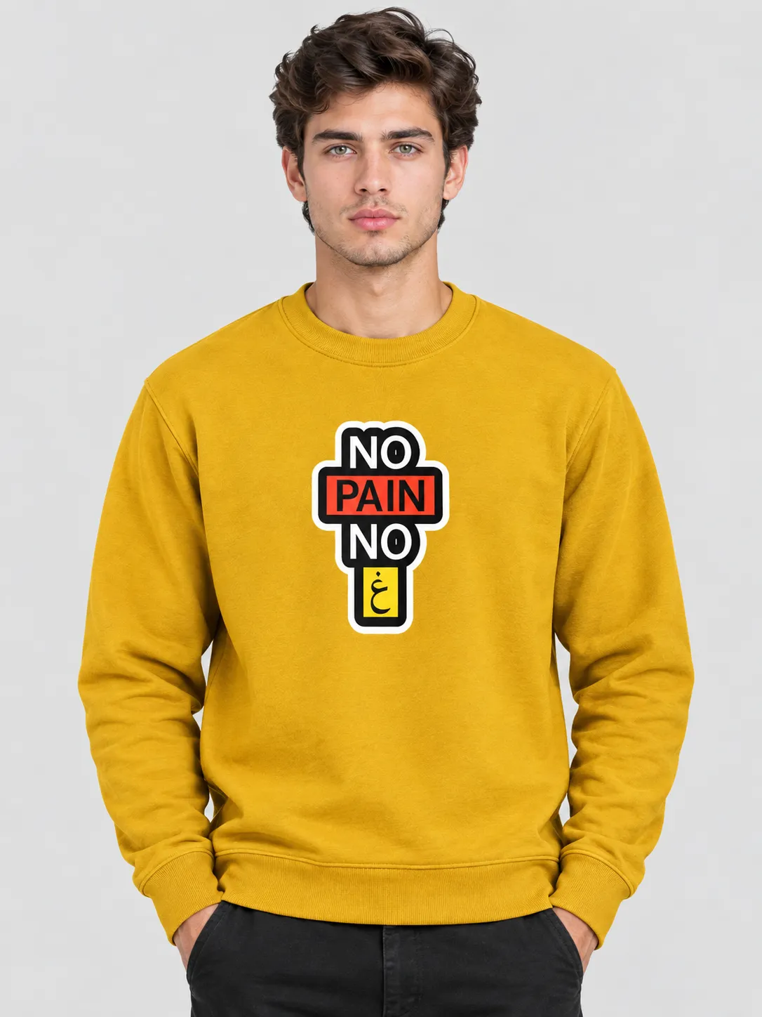 ChatGPT Image Sep 18, 2026, 06_22_05 PM Men’s No Pain Sweatshirt (CODE:MSS-026) - Image 1