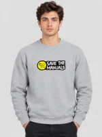 Men’s “Save the Manuals” Sweatshirt (CODE:MSS-013)