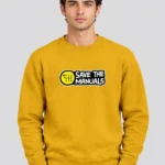 Men’s “Save the Manuals” Sweatshirt (CODE:MSS-015)