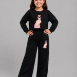Premium Girls’ Tracksuit (heart-black)