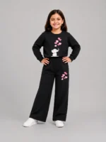 Premium Girls’ Tracksuit (Elephant-black)