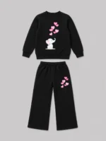 Premium Girls’ Tracksuit (Elephant-black) - Image 2