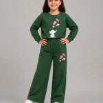 Premium Girls’ Tracksuit (Elephant-green)