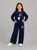 Premium Girls’ Tracksuit (Elephant-navyblue)