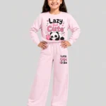 Premium Girls’ Tracksuit (Panda-Lightgrey)