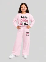 Premium Girls’ Tracksuit (Panda-Lightgrey)