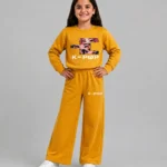 Premium Girls’ Tracksuit (Kpop-Yellow)