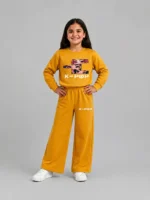 Premium Girls’ Tracksuit (Kpop-Yellow)