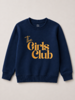 Girls sweat shirt (the girls club-navy blue) - Image 2