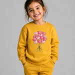 Girls sweat shirt (Heart Balloon Bundle-Yellow)
