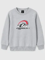 Kids’ grey Formula 1 Sweatshirt (CODE:KSS010) - Image 2