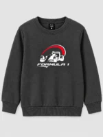 Kids’ charcoal Formula 1 Sweatshirt (CODE:KSS006) - Image 2